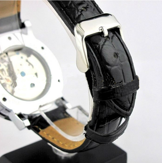8(499)9387578 Купить (winner) автоматические, элегантные, позолоченные наручные часы winner skeleton из нержавеющей стали, прозрачный циферблат, черный  ремешок от  - заказать