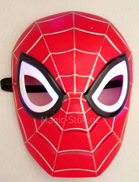 8(499)9387578 Купить маска человек паук- с подсветкой от  - заказать