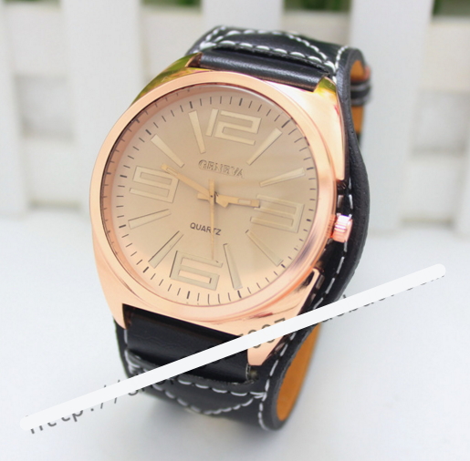 8(499)9387578 Купить (geneva) наручные часы крупные цифры латунь черные от  - заказать
