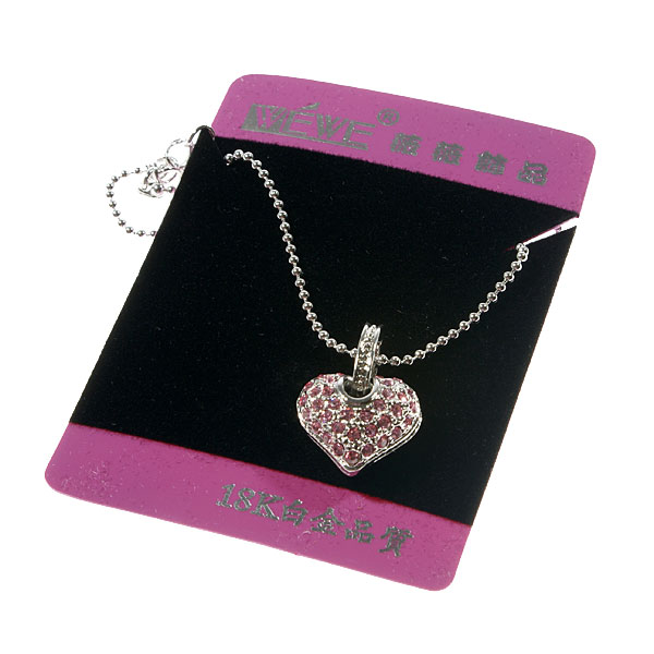 8(499)9387578 Купить кулон сердечко розовое в подарочной коробке от  - заказать