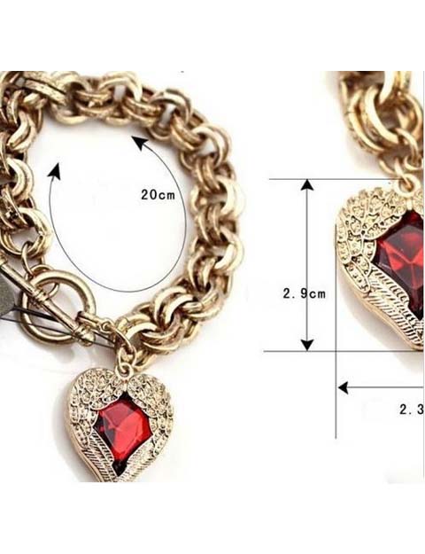 8(499)9387578 Купить браслет "рубиновое сердце" от  - заказать