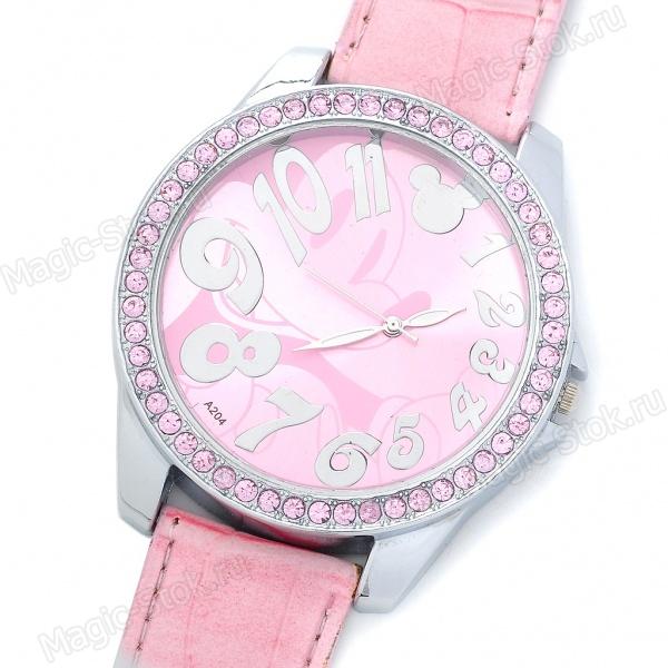 8(499)9387578 Купить микки - розовые часы от  - заказать