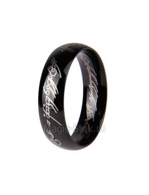 8(499)9387578 Купить кольцо всевластия из фильма "властелин колец" (lord of the rings) - черное от 489 руб. - заказать