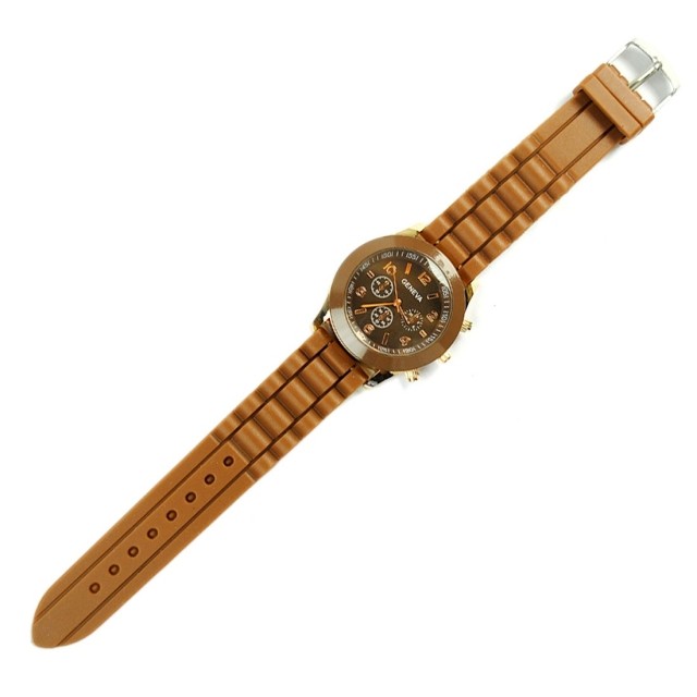 8(499)9387578 Купить (geneva) наручные часы пластик 1 цвет-кофе от  - заказать
