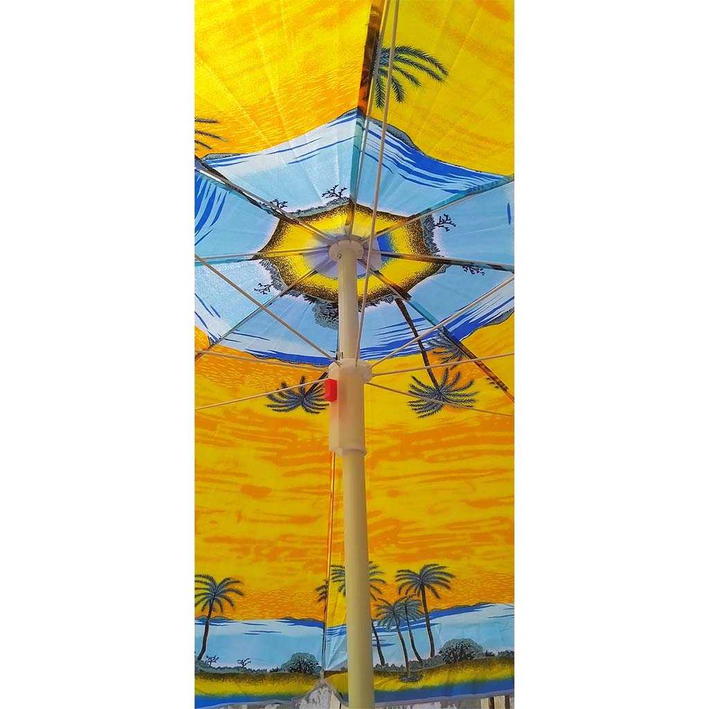 8(499)9387578 Купить зонт пляжный "море и пальмы" 1,8 м. yellow от 750 руб. - заказать