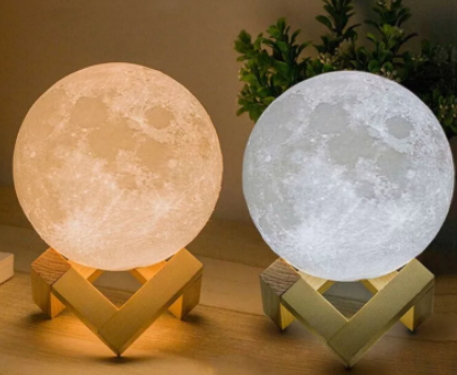 8(499)9387578 Купить светильник- ночник луна "3d moon lamp" 15 см от  - заказать