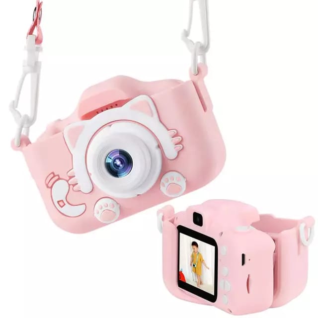 8(499)9387578 Купить фотоаппарат детский с играми и встроенной памятью gsmin fun camera kitty от  - заказать