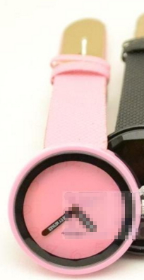 8(499)9387578 Купить (delishi) наручные часы - без цифр - розовый ремешок черный циферблат от  - заказать