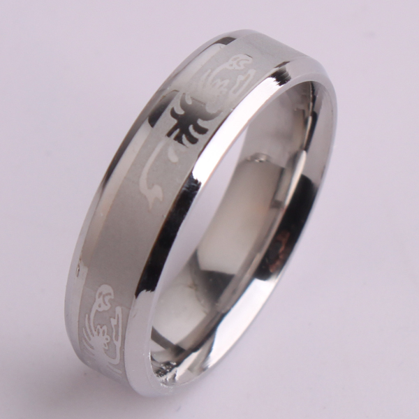 8(499)9387578 Купить кольцо из ювелирной стали 316l знак зодиака скорпион от  - заказать