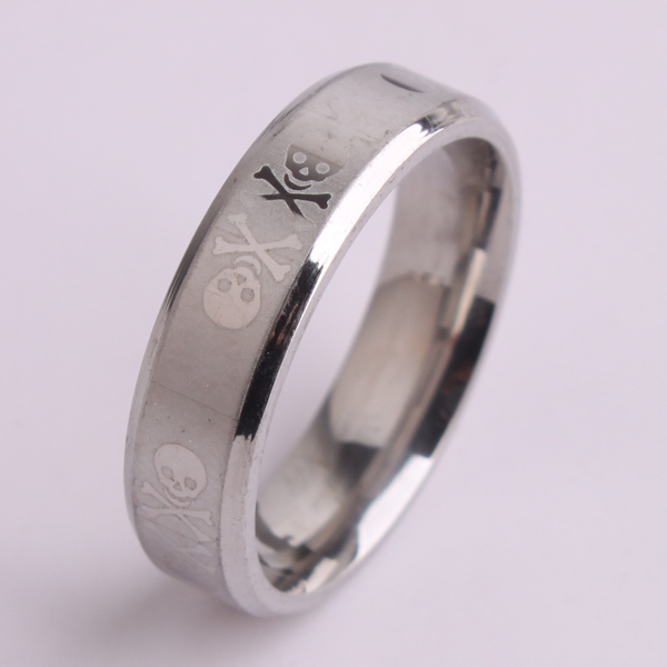 8(499)9387578 Купить кольцо с черепом - ювелирная сталь 316l (8мм) от  - заказать