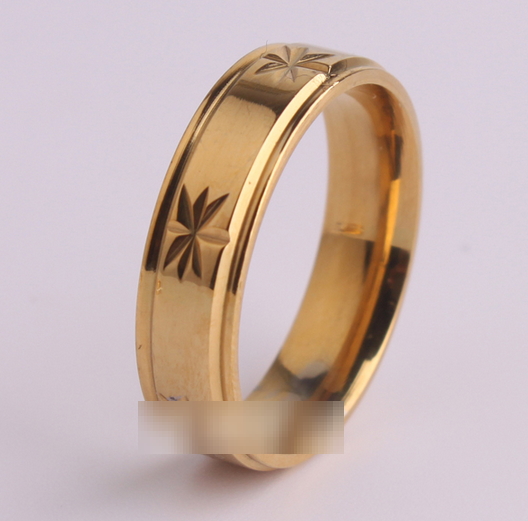 8(499)9387578 Купить кольцо из ювелирной стали 316l золотого цвета куст от  - заказать