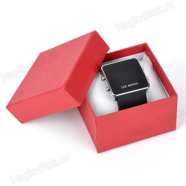 8(499)9387578 Купить стильные цифровые светодиодные часы - черные от  - заказать