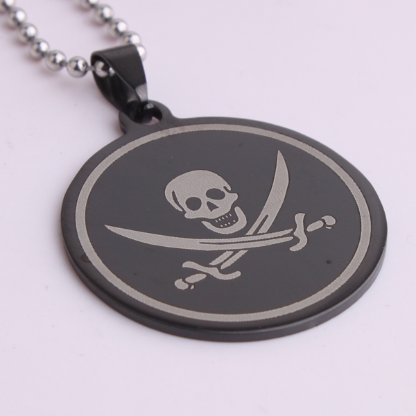 8(499)9387578 Купить пиратский кулон с черепом черного цвета от  - заказать
