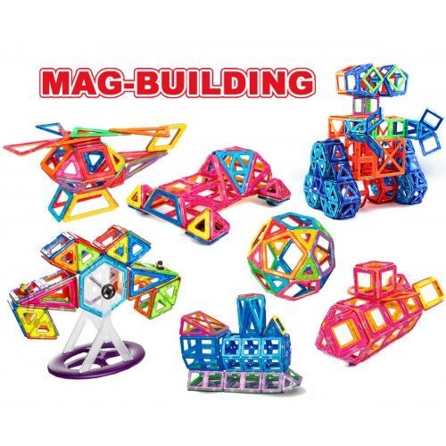 8(499)9387578 Купить mag-building 200 магнитный конструктор маг-билдинг 200 деталей от  - заказать