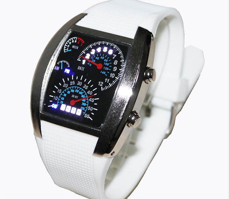 8(499)9387578 Купить led-часы спидометр гоночного автомобиля, светодиодные-черные от 590 руб. - заказать