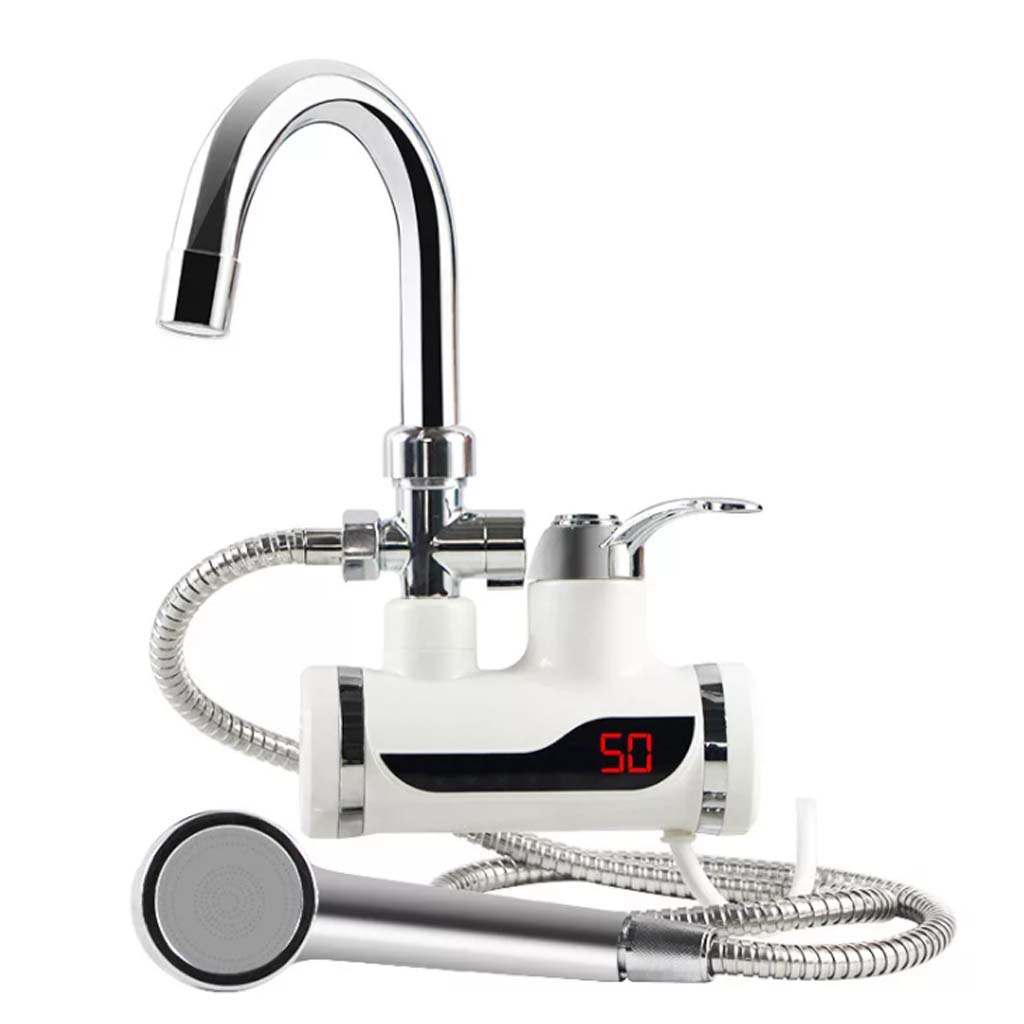 8(499)9387578 Купить проточный электрический кран водонагреватель с душем instant electric heating water faucet задний вход от  - заказать
