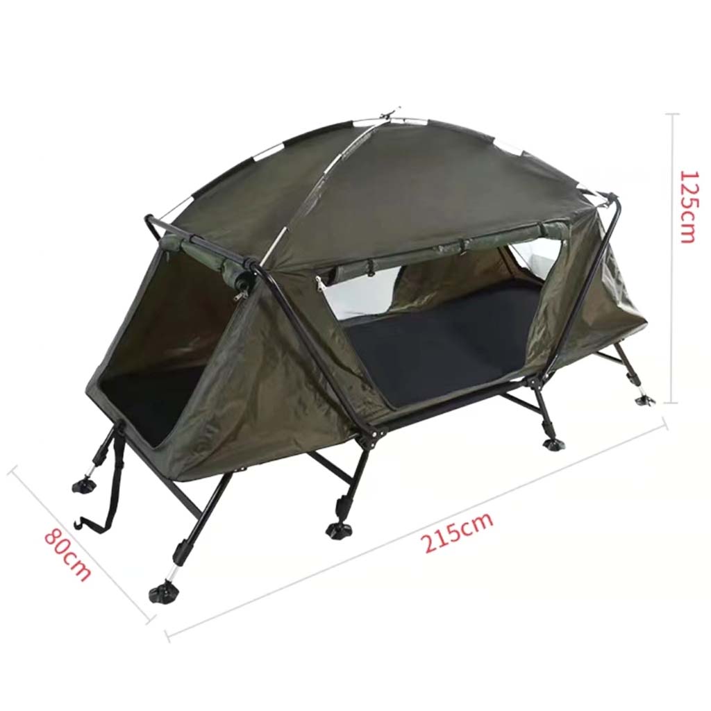 8(499)9387578 Купить палатка-раскладушка карповая двухслойная складная 215х80х125см с чехлом coolwalk стальная хаки от  - заказать