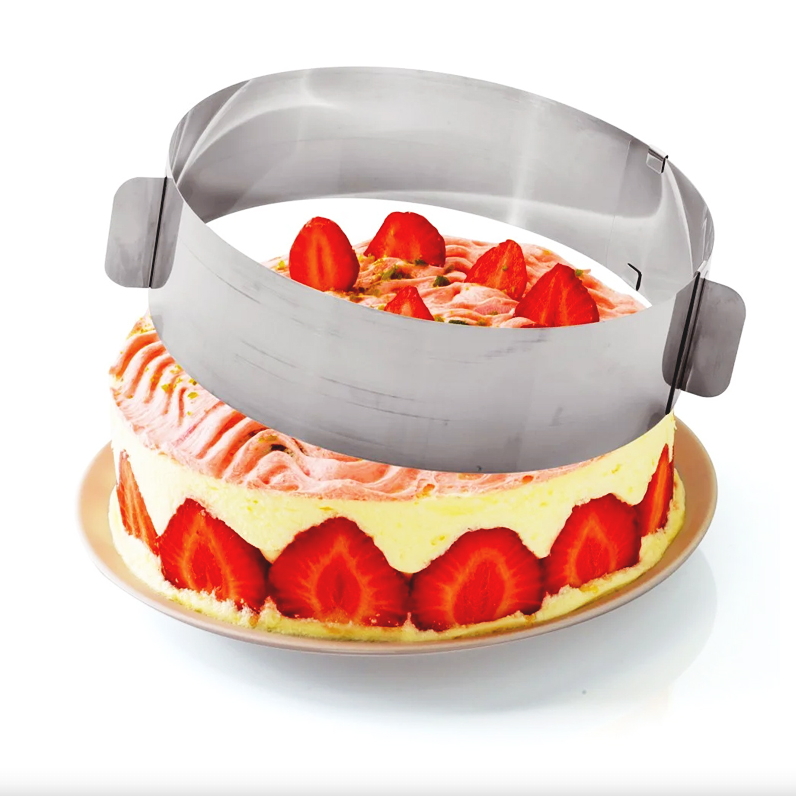 8(499)9387578 Купить раздвижная форма для выпечки cake ring, 16-30 см от  - заказать
