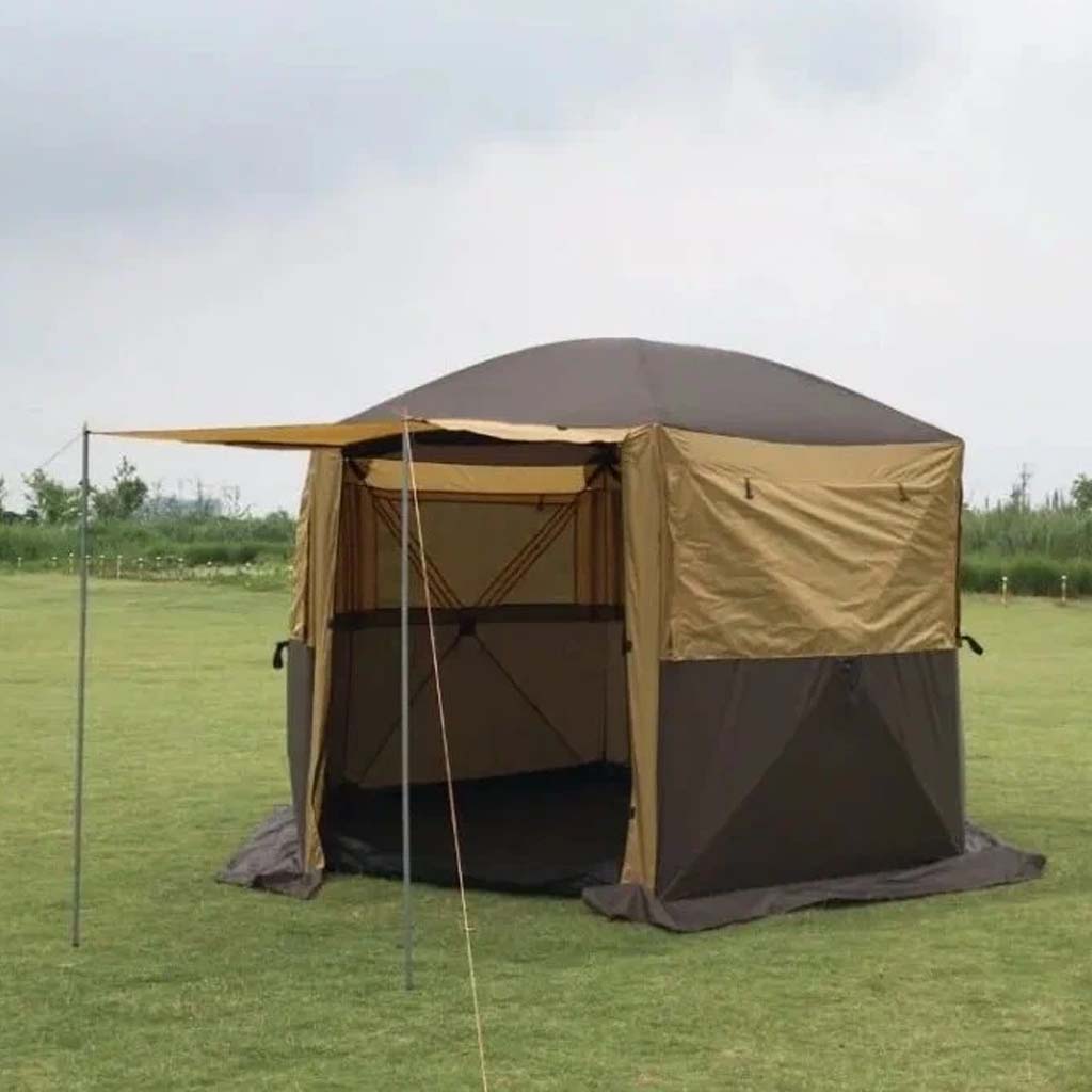 8(499)9387578 Купить шатер с москитной сеткой - палатка полуавтоматическая - летняя кухня coolwalk 360х300х215, с отстегивающимся полом от  - заказать