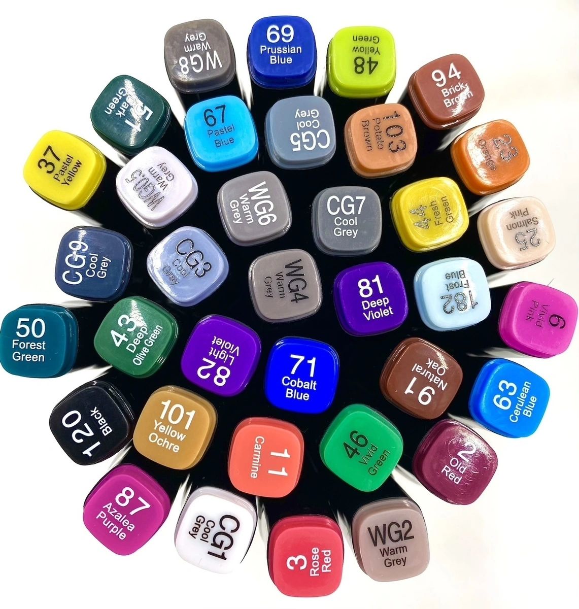 8(499)9387578 Купить набор профессиональных двухсторонних маркеров для скетчинга в чехле(36 цветов) от  - заказать