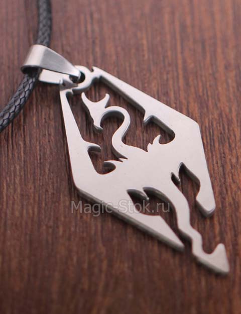 8(499)9387578 Купить кулон дракон - skyrim ювелирная сталь от  - заказать