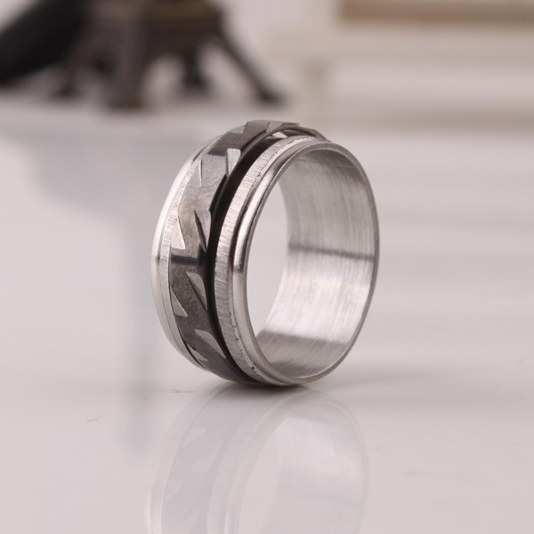 8(499)9387578 Купить кольцо из ювелирной стали 316l с мощным рельефом от  - заказать