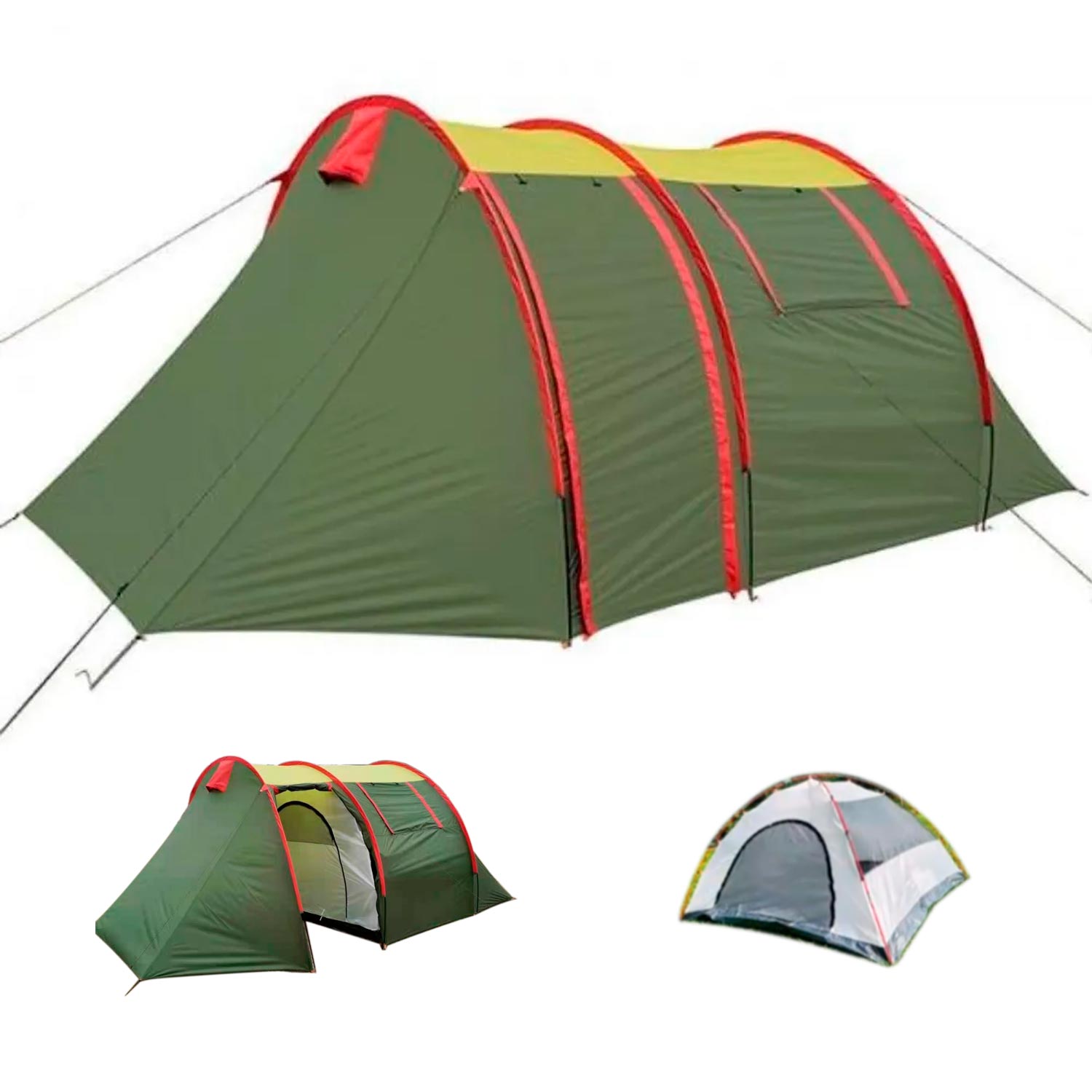 8(499)9387578 Купить палатка 4-местная (120+90+235)х240х190cm высокая с увеличенным тамбуром coolwalk от  - заказать