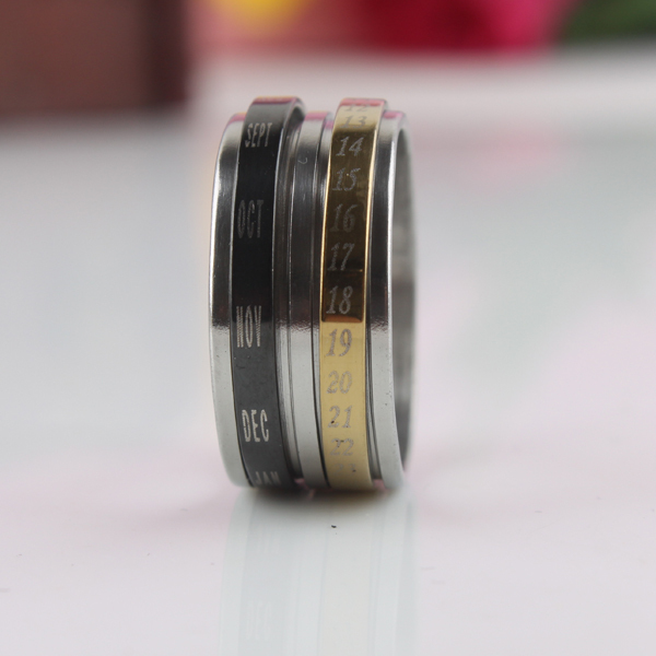 8(499)9387578 Купить кольцо с календарем из ювелирной стали 316l от 430 руб. - заказать