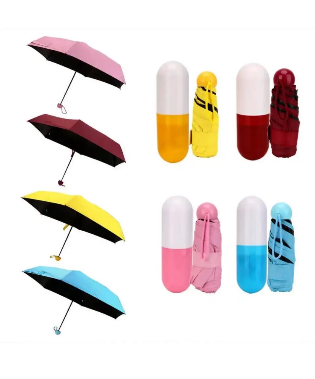 8(499)9387578 Купить зонт-капсула карманный мини зонтик - бордовый от  - заказать