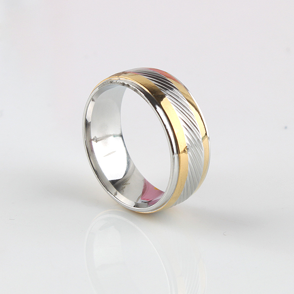 8(499)9387578 Купить кольцо из ювелирной стали 316l 2 цвета от  - заказать