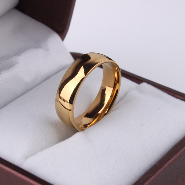 8(499)9387578 Купить кольцо из ювелирной стали 316l золотого цвета от  - заказать