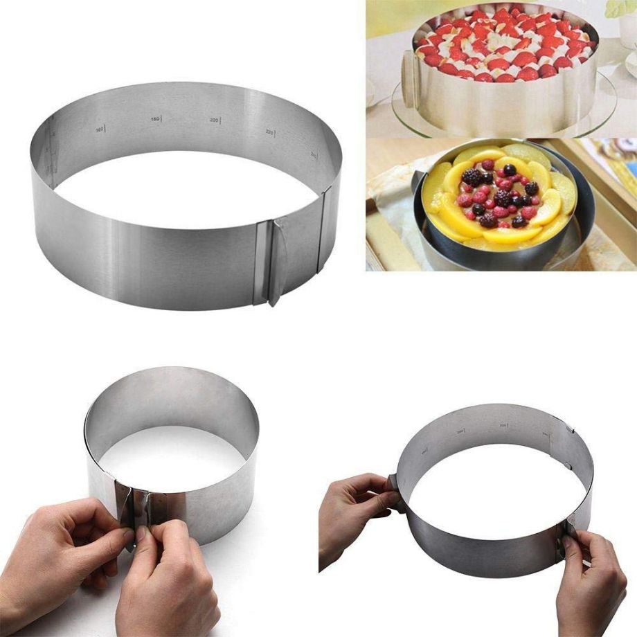 8(499)9387578 Купить раздвижная форма для выпечки cake ring, 16-30 см от  - заказать
