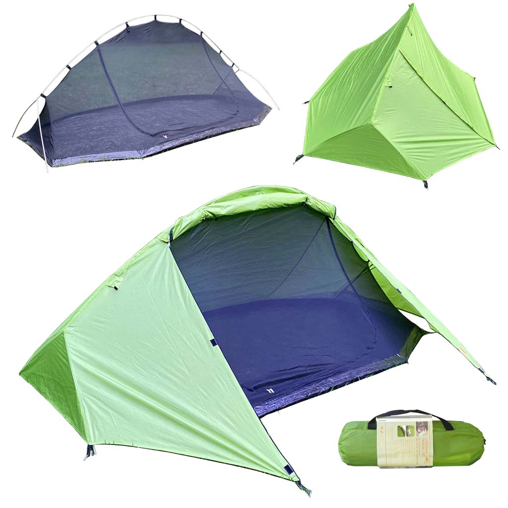 8(499)9387578 Купить палатка 2х местная тренинговая - облегченная - из алюминиевого сплава - green 200х265х120cm coolwalk от  - заказать