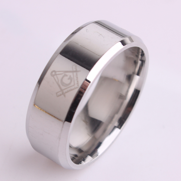 8(499)9387578 Купить масонское кольцо из ювелирной стали от 430 руб. - заказать