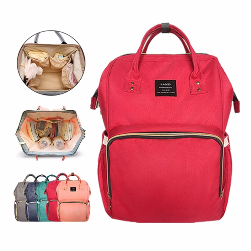 8(499)9387578 Купить рюкзак для мамы с креплениями ярко красная от  - заказать
