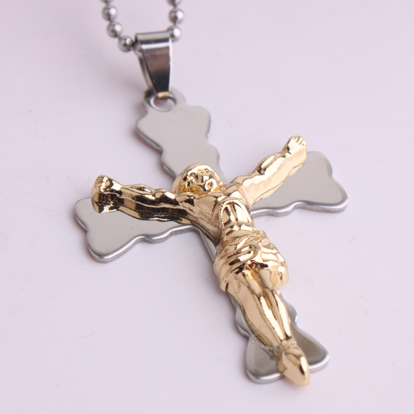 8(499)9387578 Купить кулон крест иисус золотого цвета от  - заказать