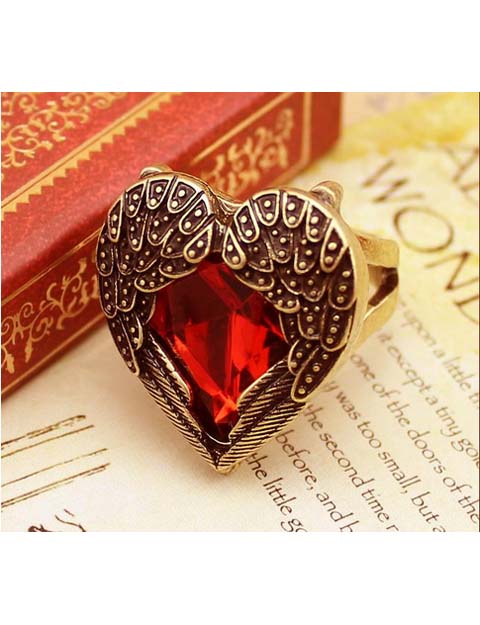 8(499)9387578 Купить кольцо "рубиновое сердце" от  - заказать
