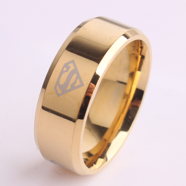 8(499)9387578 Купить кольцо супермена - золотого цвета от 430 руб. - заказать
