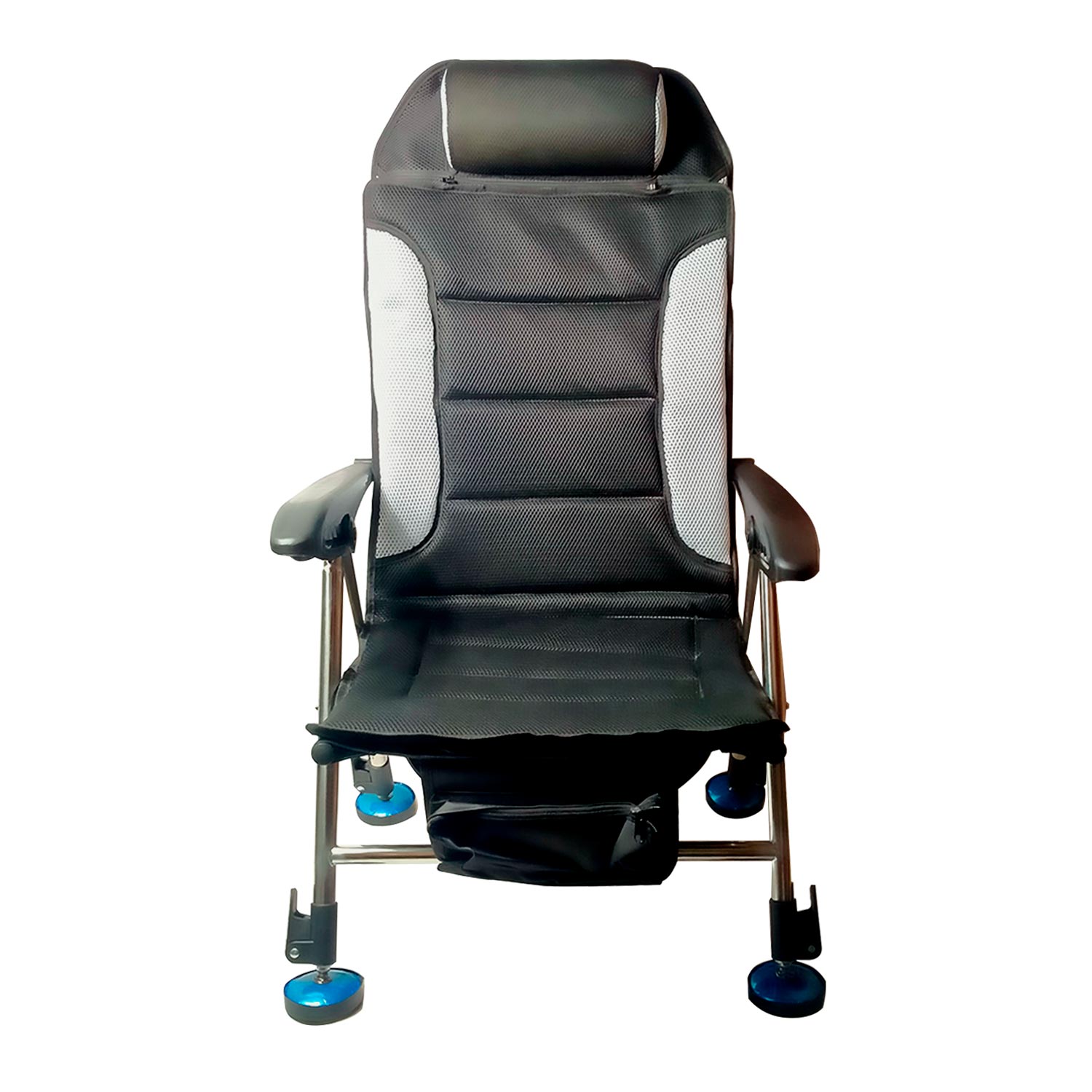 8(499)9387578 Купить кресло карповое с сумкой и карманом на спинке coolwalk черное от  - заказать
